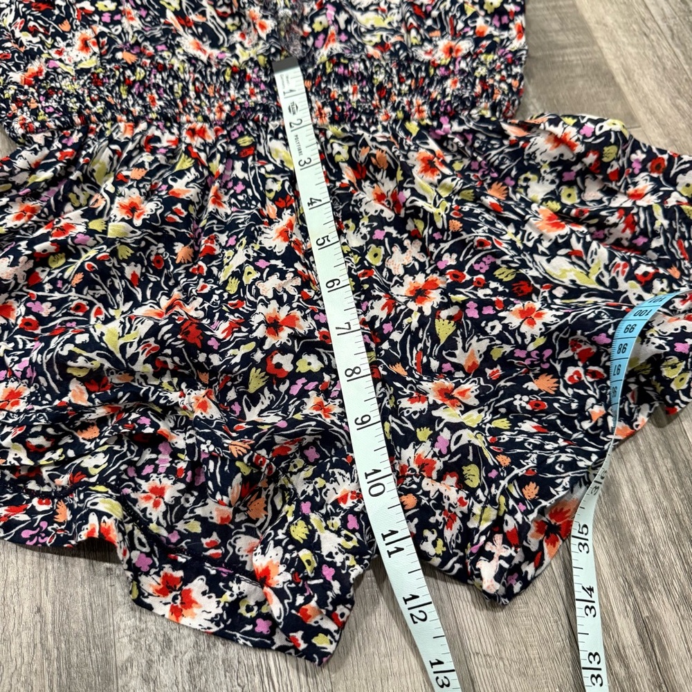Poupette St. Barth Ilona Romper Navy Azalea XS - Picture 7 of 9